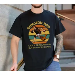 Dungeon Crawler Carll Fathers Day T Shirt, Dungeon Dad Tshirt, Dcc Fan Tshirt, Funny Litrpg Dad Gift, New Achievement Unlocked Tee, Unisex Short Sleeve Tee, Graphic Round Neck Tee