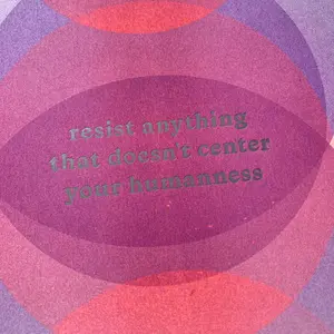 "Center your humanness" Art Print