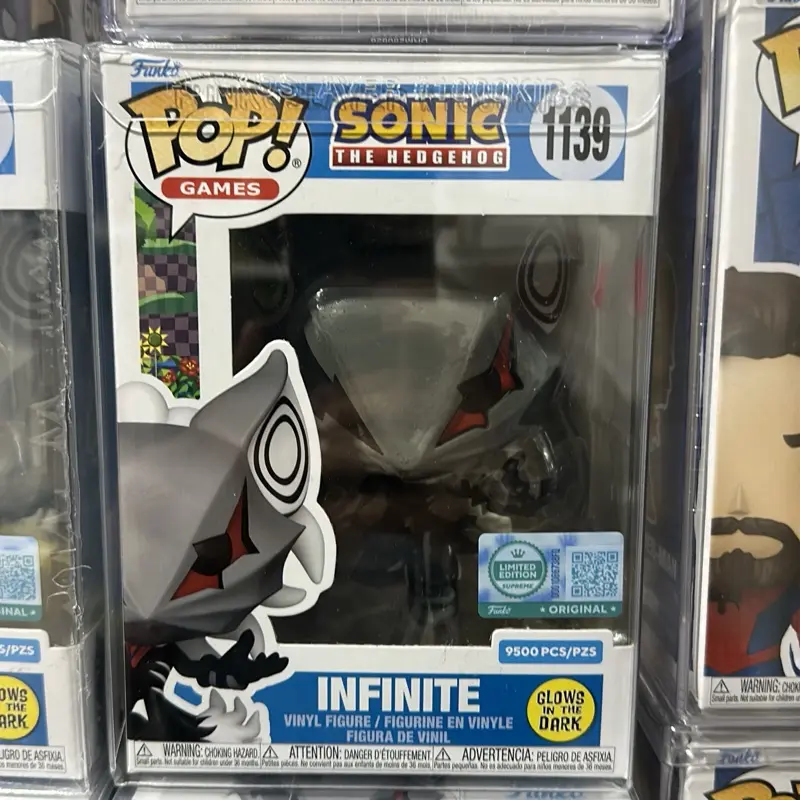 Funko Pop Vinyl Figurine - Sonic-Infinite Glow, New TV/Movie Character, 9500-Piece Limited Run Figurine Collectibles