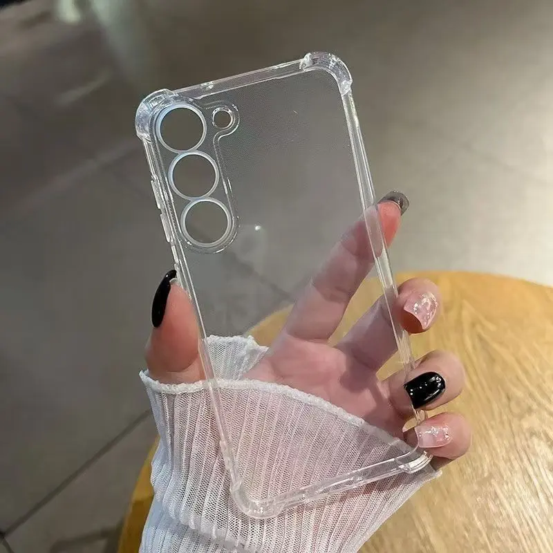 Fashion Transparent Phone Case for Samsung Galaxy A56/a55/a54/a36/a35/a15/a16, Soft Protective Cover, Ultra-Thin, Four Corners Shockproof, Casing, Protective casing protector, Shockproof Smartphone Cover