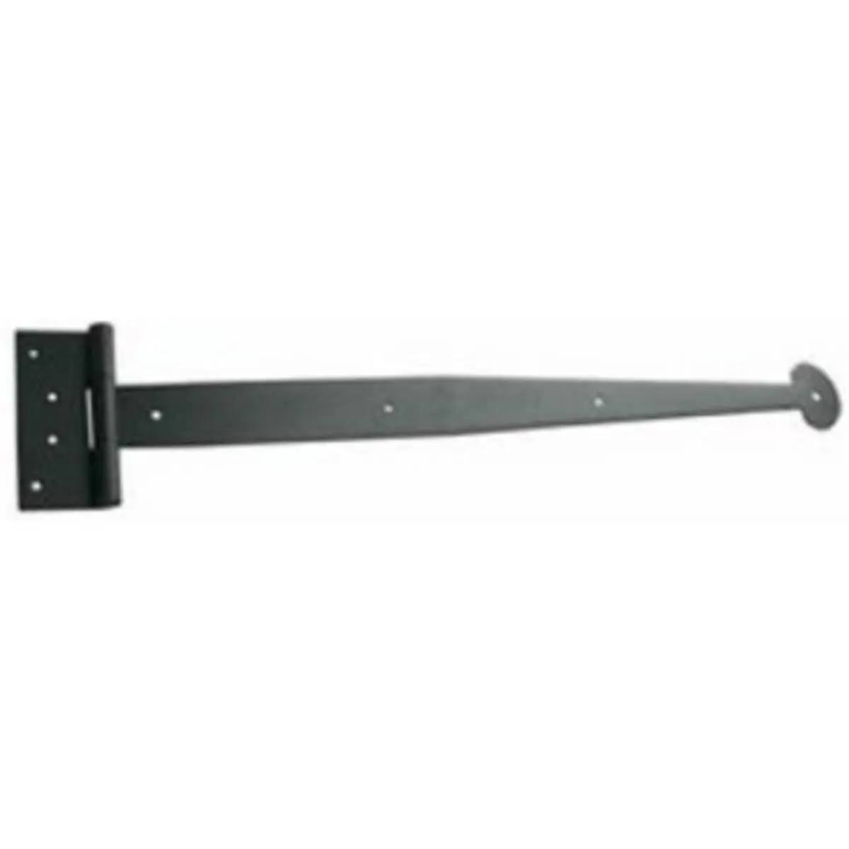 212 MAIN John Wright 88-641 Medium Hand Forged Powder-Coated Stainless Steel Bean Strap Hinge, Door Hardware