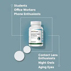 Lutein eye health supplement, prevents blue light, protects eye and vision health, relieves fatigue, 90 capsules Edible Fitness Healthcare Dietary Natural