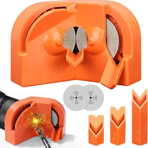 Drill Bit Sharpener, 1 Set Multipurpose Drill Bits Grinding Sharpener, Sharpening Stone Tool for High Speed Steel Carbide Cobalt Tin-coated Drill Bits