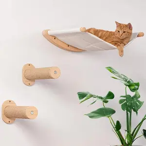 Wall Mounted Cat Hammock with 2 Steps