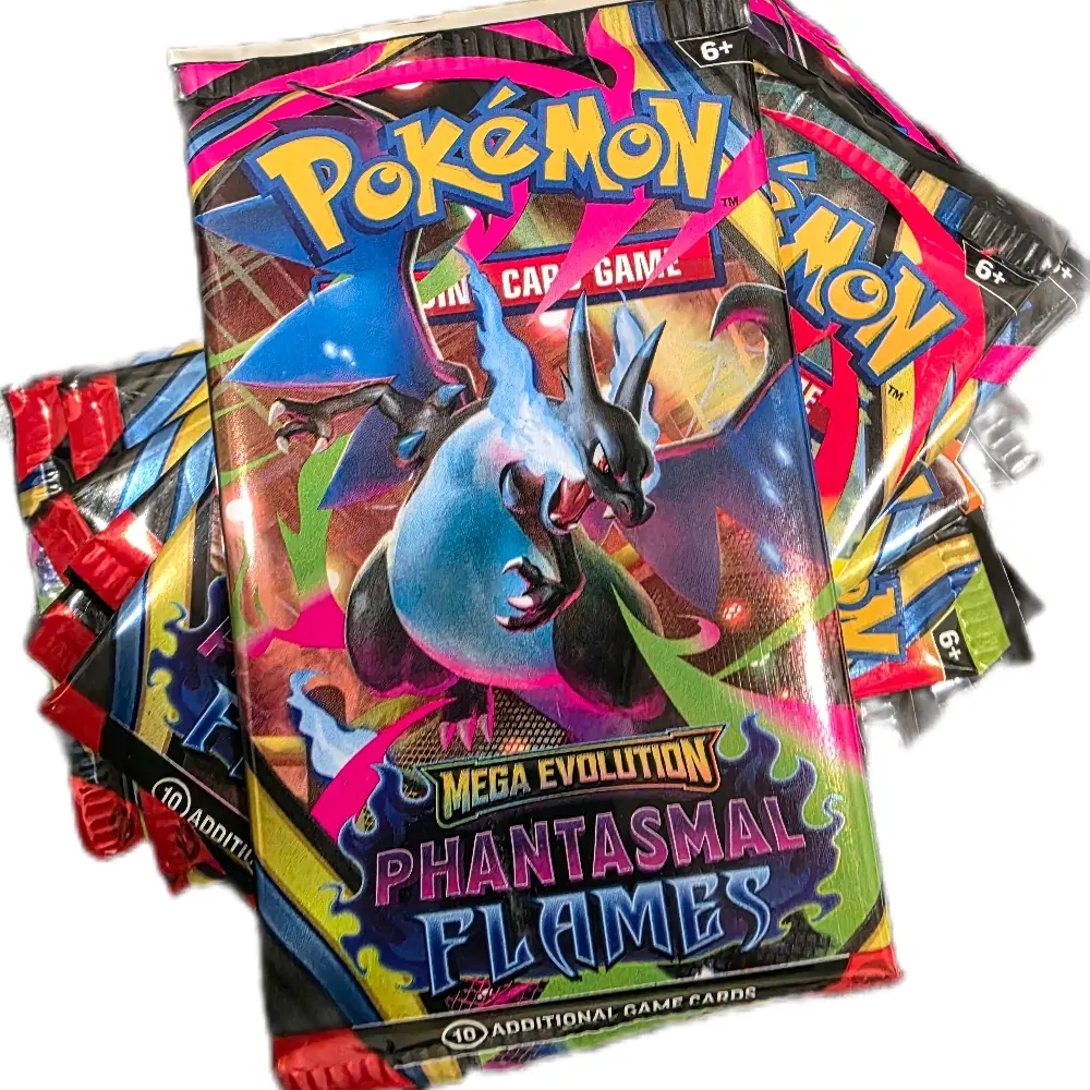 1 Pack Spanish pokemon Mega Evolution: Phantasmal Flames $8.00 (RIP OR SHIP!) - TikTok Shop 1 Pack Spanish pokemon Mega Evolution: Phantasmal Flames $8.00 (RIP OR SHIP!) - TikTok Shop