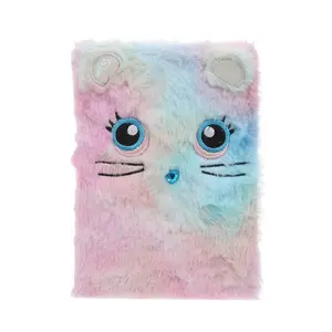 Cute Planner Notebook Cartoon Cat Panda Fluffy Cover Agenda Note Book DIY Journal Diary 2021 Planner Notebook for Girls Gifts Does not apply