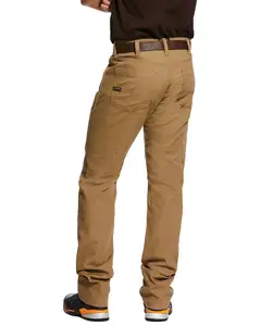 Ariat Men's Khaki Rebar M4 Made Tough Durastretch Straight Leg Work Pants Big - 10030239-Big