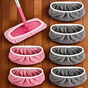 Reusable Microfiber Mop Pads, 3 Counts Washable Wet and Dry Mop Refills, Microfiber Mop Head, Compatible with Common Spray Mops for Hardwood Floor Cleaning