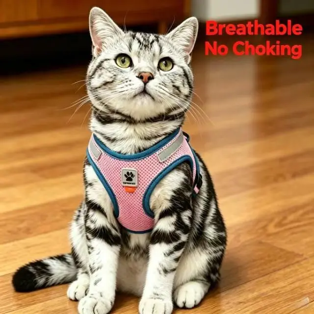Dog Soft Breathable Mesh Vest Harness Leash Combo - No-Pull Skin Safe Comfort Design for Small Dogs, Chihuahua/French Bulldog Frenchie Harness