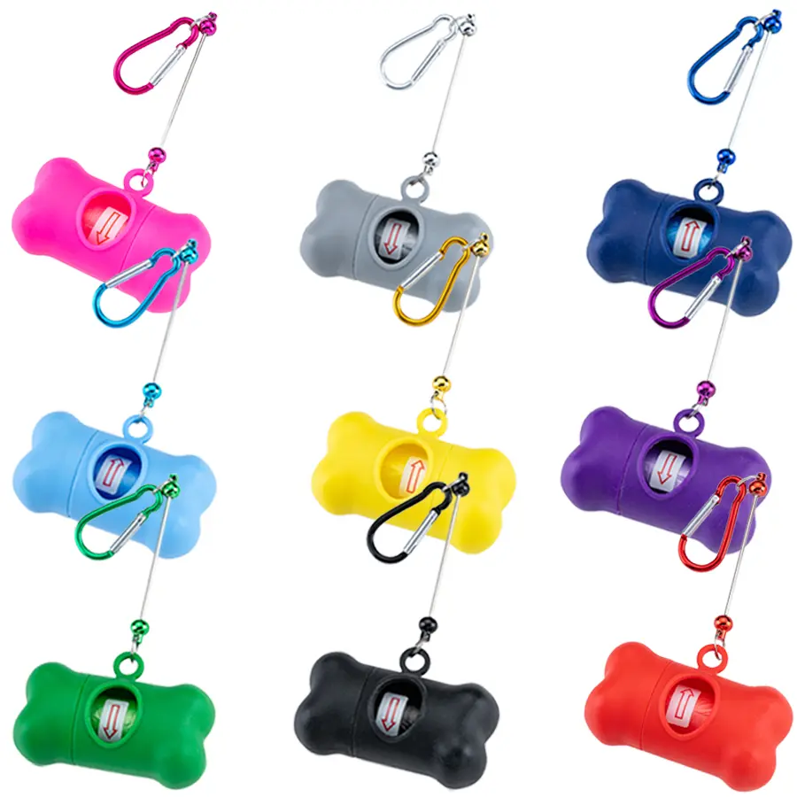 5 pieces - Random color DIY beading kit, suitable for dog outdoor supplies. Allows for free decoration of beads. Dog waste bag storage box that can be used for stringing beads.