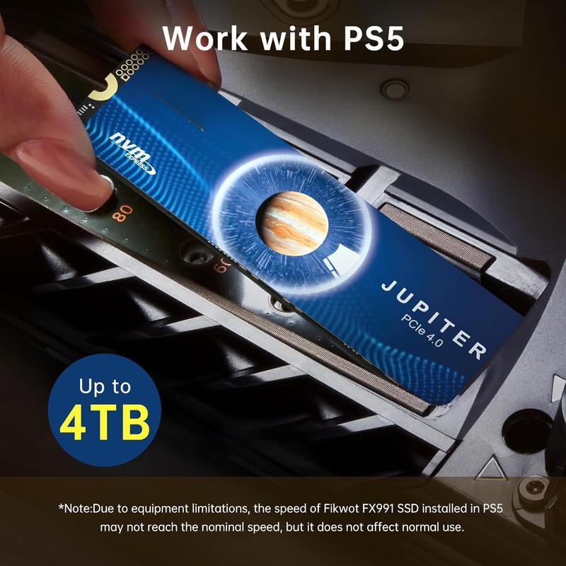 FX991 M.2 SSD 2TB NVMe SSD M2 2280 PCIe Gen 4x4, Read Up to 7300MB/s, Internal Solid State Drive for PS5 Laptop Desktop 3D QLC NAND FX991 M.2 SSD 2TB NVMe SSD M2 2280 PCIe Gen 4x4, Read Up to 7300MB/s, Internal Solid State Drive for PS5 Laptop Desktop 3D QLC NAND