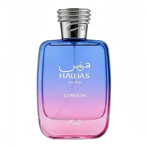 Hawas London Eau de Parfum 3.4 oz(100ml) for Men I Sweet Spicy AmberFragrance