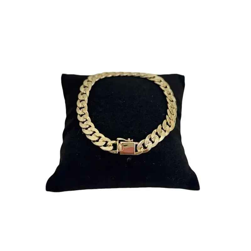 Men's Shiny-Cut Costume Bracelet, 8 in Long, 8 mm Wide, Box Clasp Closure