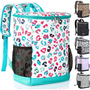 Wolka Cooler Backpack 30 Cans,Portable Backpack Coolers Insulated Leak Proof,Waterproof Soft Sided Cooler Bag for Travel,Beach,Camping,Picnic,Lunch Backpack for Women (Water Elf)