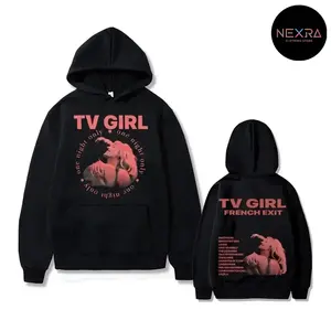 Cults TV Girl One Night Only Graphic Hoodie Casual Street Style Fleece Fabric Pullover Hooded Sweatshirt Tops Trendy for Women for Men