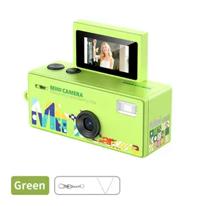 Portable CCD Retro Point & Shoot Digital Camera with 180° Flip Screen, Selfie Function, Lens Compatibility, Memory Card Support, HD Video Recording, Mini Keychain Camcorder