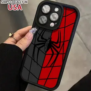 Spider Web Pattern Phone Case, 1 Count Anti-fall Decorative Phone Protector Cover, Phone Accessories Compatible with iPhone 11 12 13 14 15 Pro Max