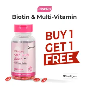 #JOSEND Biotin Capsules for Women | Clinically Proven — Thicker Hair & Reduce Wrinkles & Fine Lines | With Vitamins A, C, D3, E & B Complex | 90 Ct