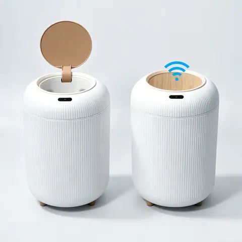 2 Pack Auto-Seal Touchless Modern Trash Can – Motion Sensor, Waterproof & Compact, Blocks Odors! Perfect for Bathroom, Bedroom, Office, Must-Have Eco Upgrade for Your Home!