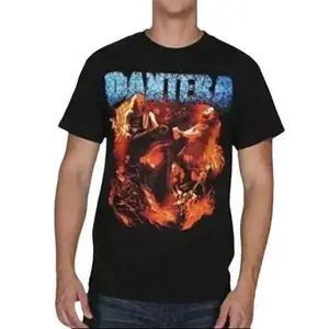Officially Licensed PANTERA Group Photo Vintage Concert T-Shirt, Graphic tees, Streetwear, Men gifts, Short sleeve, T Shirt for Men, cotton, Top, Menswear
