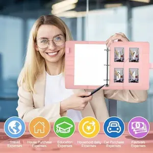 GoalBinder Pro: $5,050 Savings Challenge Binder, Deluxe Edition, Comprehensive Budgeting & Saving System, High-Capacity Reusable Money Challenge Binder, Dynamic Financial Management with Durable PVC Envelopes
