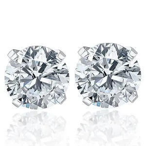 1.50CT Natural Round Brilliant Cut SI1-SI2 Diamond Stud Earrings in Solid 14K Gold Classic Setting