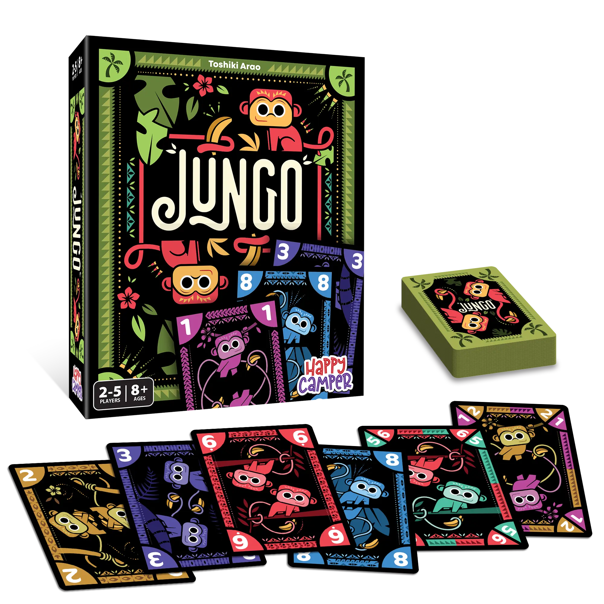 Jungo Casual Activity Card Game, 72 Cards, Suitable for 2-5 Players, Ages 8+