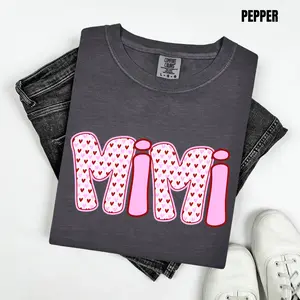 Mimi Hearts Valentine Mix Comfort Colors T-Shirt 'NLB'
