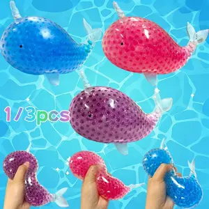 Whale Stress Ball Set, Squeeze Toy, Squishy Fidget, Adult Sensory Relief, Colorful Compression Ball, Birthday Party Gift, Gift Bag Filler