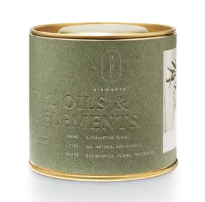 Illume Eucalyptus Ylang Natural Tin Candle