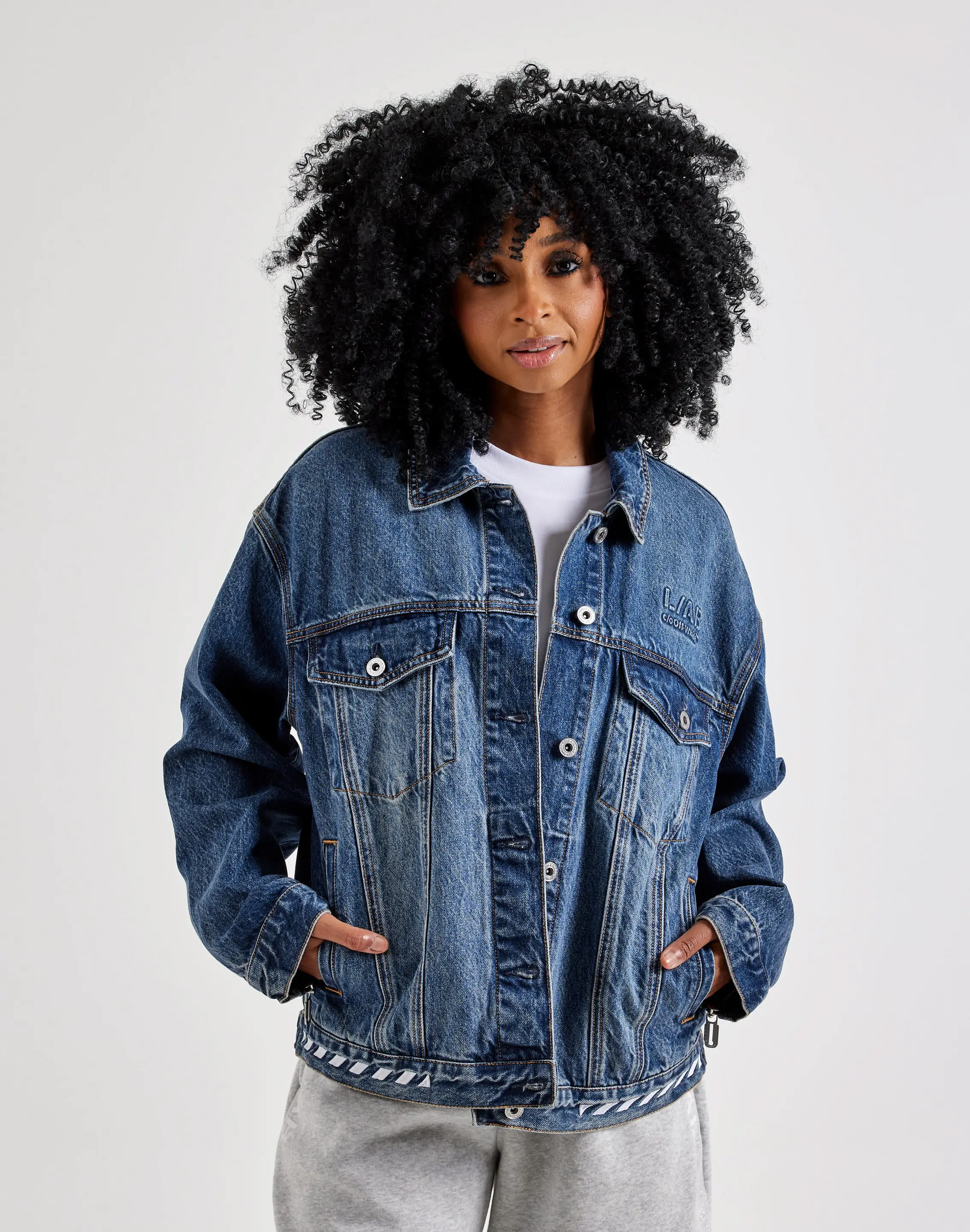 Womens Off-White L/AB Denim Jacket
