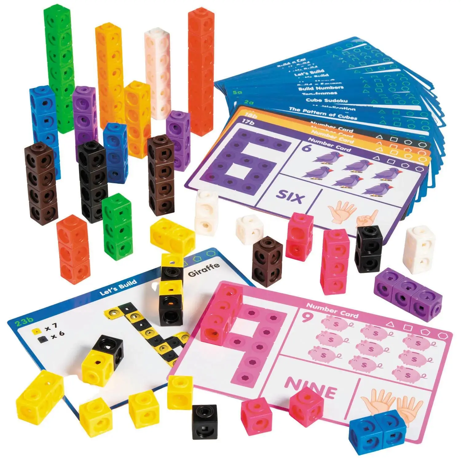 Linking Math Cubes Educational Activity Classroom Set - 130 Pc.