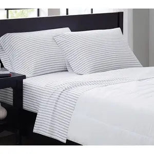 Truly Soft Pinstripe King Sheet Set