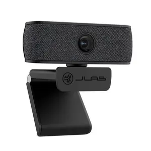 JBuds Camera - 1080p HD USB WebCam with 2.1 Megapixels, 93° Field of View, Gray/White Faceplates, Compatible with PC/Mac/Chromebook