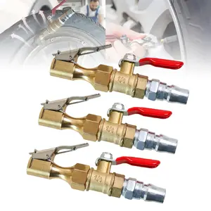 Locking Air Chuck with Clip & Air Blow Gun Nozzle - Heavy-Duty Tire Inflator/Deflator Kit, Air Compressor Attachment for Offroad, Car, Motorcycle & Farm Vehicles - Quick Inflation/Deflation Essential Off Road Accessories for 4x4 Adventure Enthusiasts 2025