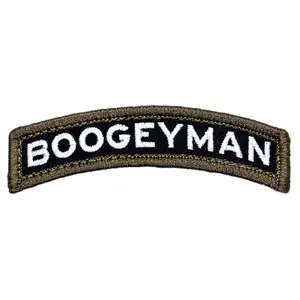 Miltacusa Boogeyman Rocker Tab Patch ["Hook" Fastener -3.25 X 0.75 inch - B06]