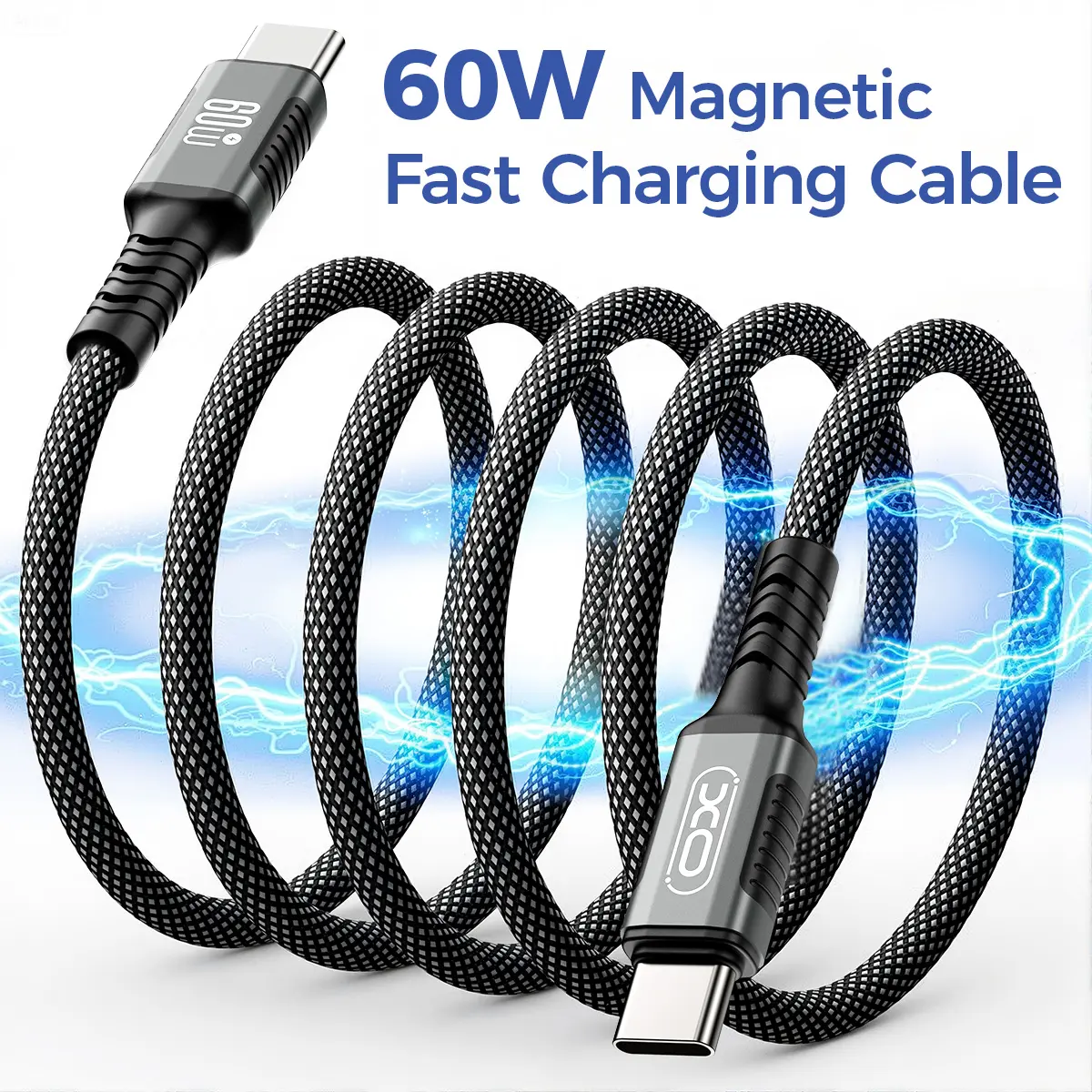 USB-C to USB-C data cable, 3.3 feet long, data transfer rate 480Mbps. Type-C 60W fast charging data cable, suitable for iPhone 17/16 series, iPad mini 6, Samsung S23/S22 and more devices.