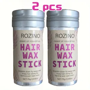 ROZINO 2-Pack Hair Wax Stick for Smooth Defined Look - Versatile for Various Hair Types - 2pcs Pack for Everyday Use