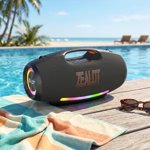 330W Maximum power [ZEALOTs] Loud Bluetooth Speaker- Huge Bass, 48000mAh Battery, TWS Pairing, Party Anywhere