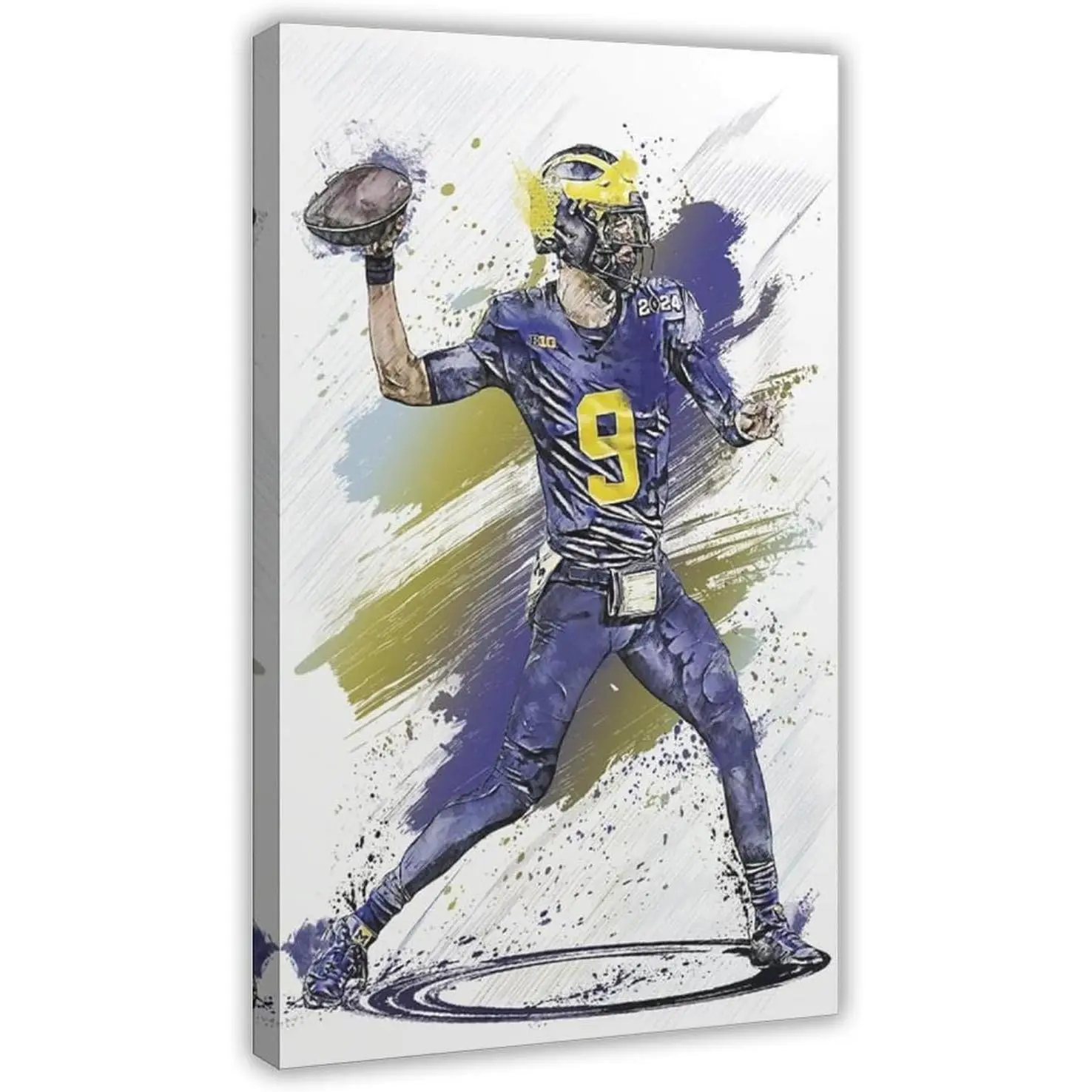 JJ McCarthy Artistic Canvas Print Painting - Wall Decoration for Bedroom, Office - Home Decor Gift Frame
