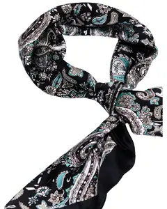 Cody James Men's Silk Navy Paisley Wild Rag Scarf - Cjaho20bn5