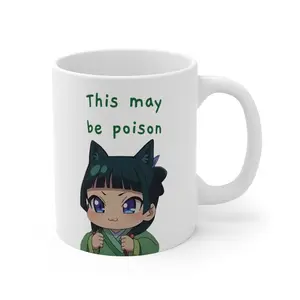 Maomao Apothecary Diaries 'This May Be Poison' Mug, Funny Cute Anime Mug, Ceramic Mug, Otaku Fan, Maomao Mug