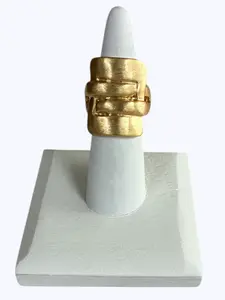 R0101 | Matte Geometric Stretch Ring | RG26118