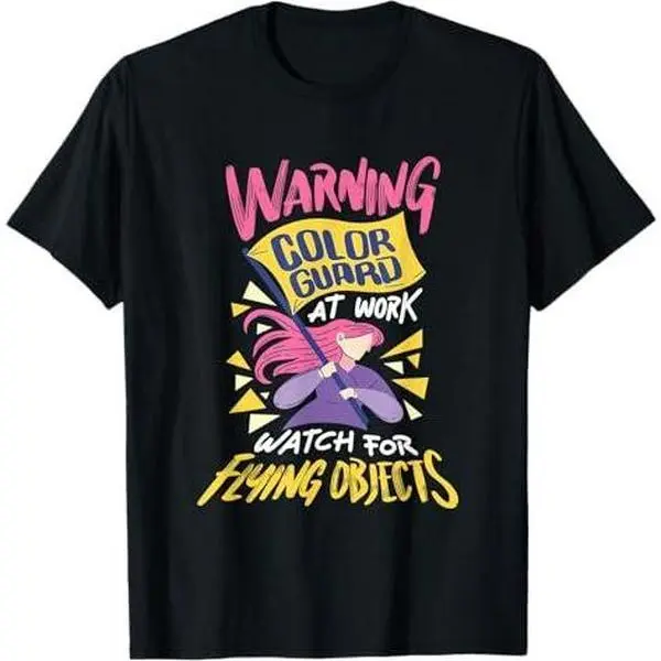 Funny Color Guard At Work, Cheerleading Color Guard Gift T-Shirt