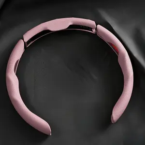 Nappa Genuine Leather Steering Wheel Cover, Perforated Leather Car Handle Grip, Non-Slip, Breathable, Safe & Eco-Friendly, 3-Piece O/D Universal Fit, Suitable for All Seasons, Comfortable Feel