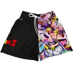 Majin Buu Dragon Ball Shorts Gym Shorts Workout Sport Knee Pants with Pockets Athletic Sweat Walking Summer Shorts