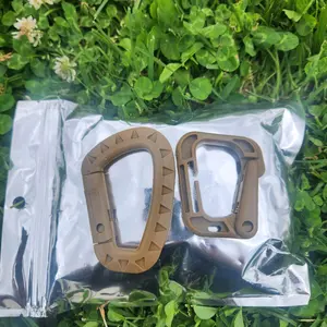 12pc Tactical Carabiner Keychain hooks