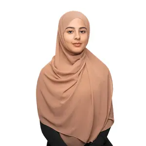 Sana Hijab - Instant Hijab For Women Made of Chiffon – Plain Scarf with Magnetic Head To Wrap Easily