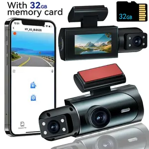 HD 1080P Car Dash Cam, Front & Rear Dual-Lens Car Video Recorder with Night Vision, Dashboard Wide Angle Driving Recorder, Dash Camera for Car, Dashcam, Automotive, Vehicle, Car DVR, Safe Driving Rear View Camera
