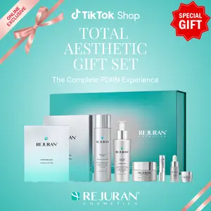 REJURAN Total Aesthetic Skincare Set - Rejuvenating Daily Skincare Kit with c-PDRN for Anti-Aging, Firming & Deep Hydration | Special Gift Set for Radiant, Youthful Glass Skin Cream Moisture